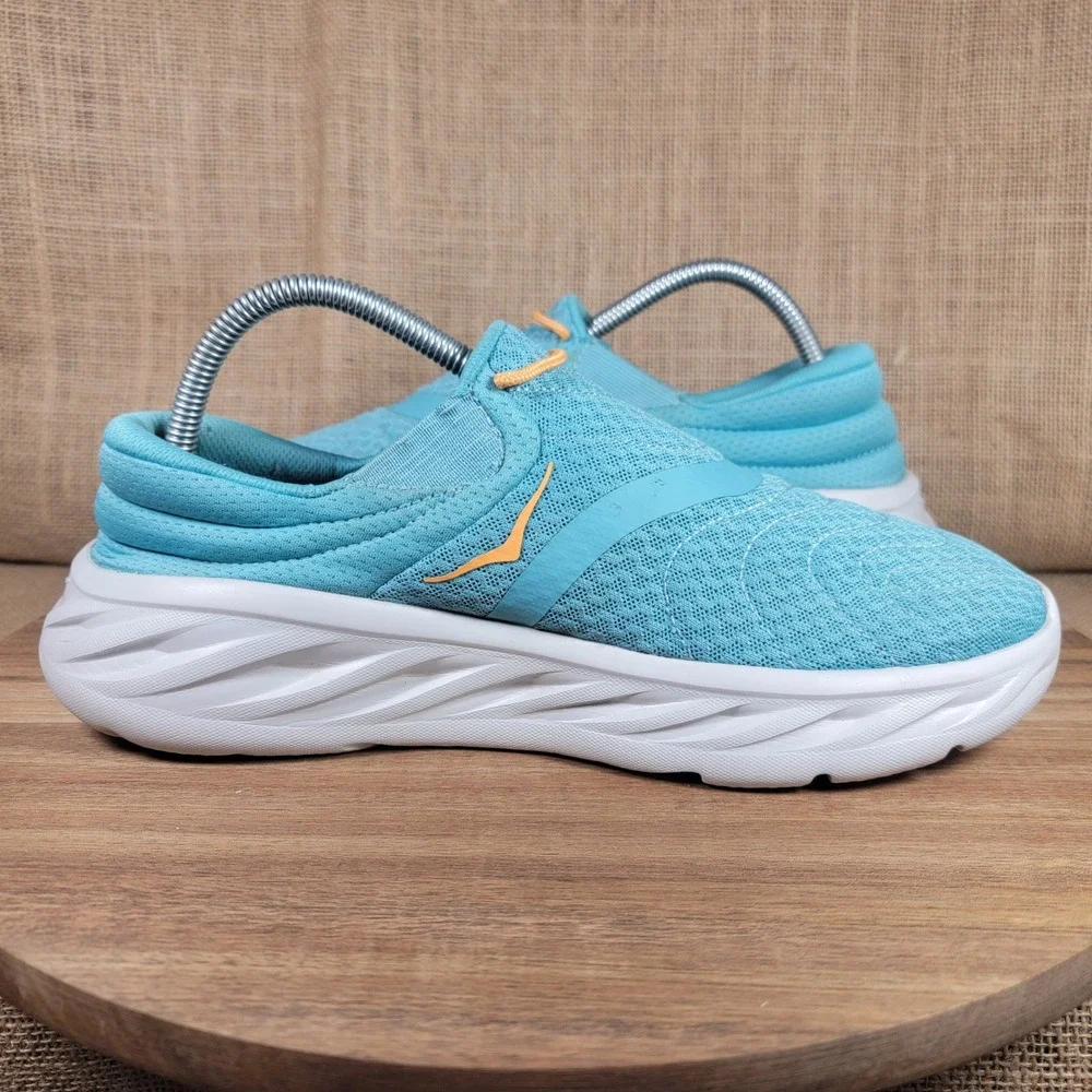 HOKA Ora Recovery Shoe 2 Slip On Recovery Shoes Blue Men's US 8 Comfort Sneakers